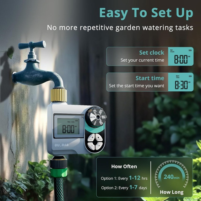 Programmable Brass Sprinkler Timer for Garden Hose - photo 2