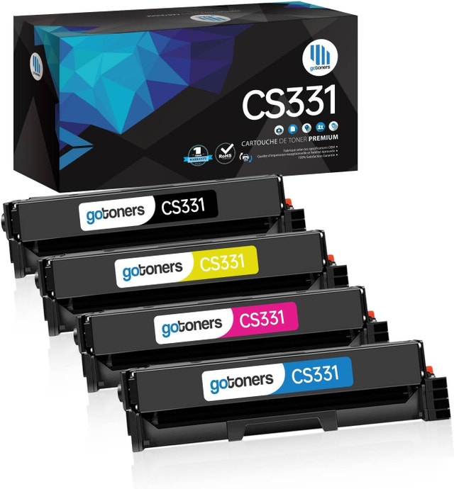 CS331 Toner Cartridge 4-Pack BK/C/M/Y for Lexmark CS331 CS431
