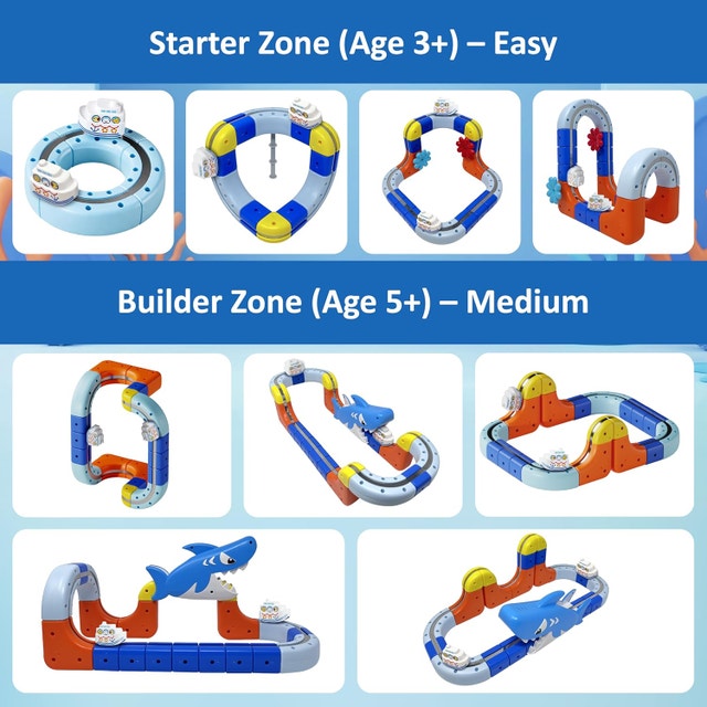 Magnetic Train Track Set 118 PCS 3D STEM Building Toy - photo 4