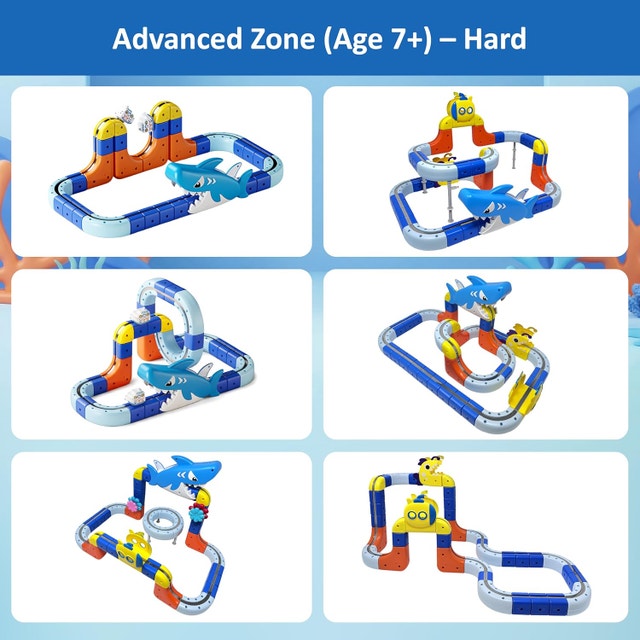 Magnetic Train Track Set 118 PCS 3D STEM Building Toy - photo 5
