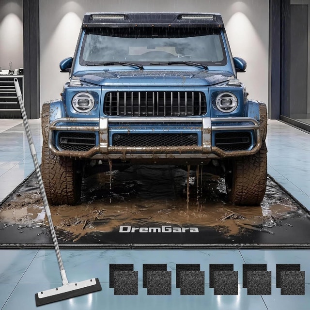 7'9" x 16' Garage Floor Mat - Heavy-Duty Waterproof Mat