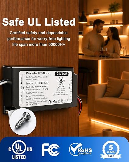 96W 24V Dimmable LED Driver Transformer - photo 4