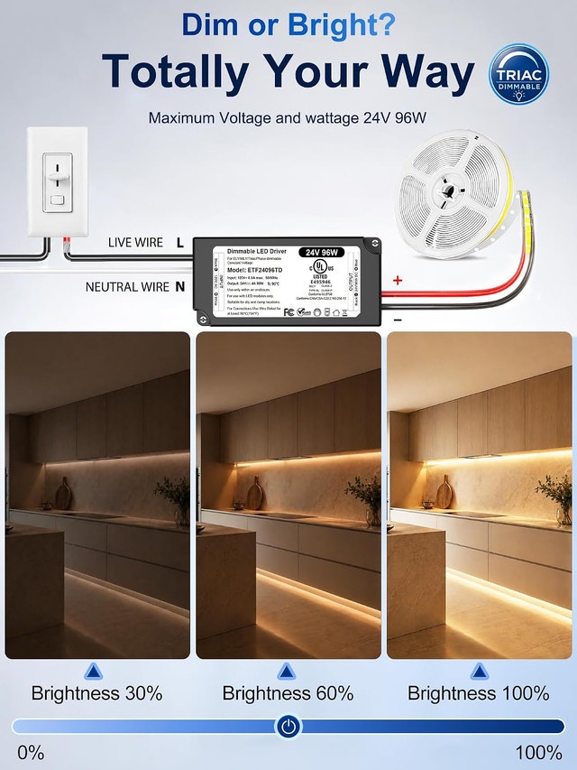 96W 24V Dimmable LED Driver Transformer - photo 5