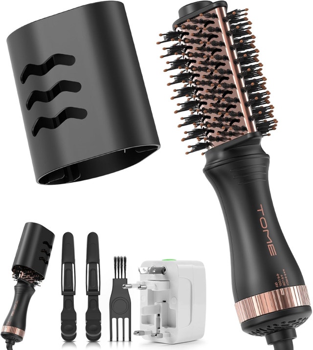 Mini Hot Air Brush Dual Voltage 2.5in Blow Dryer Brush