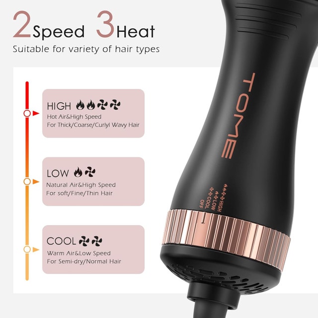 Mini Hot Air Brush Dual Voltage 2.5in Blow Dryer Brush - photo 5