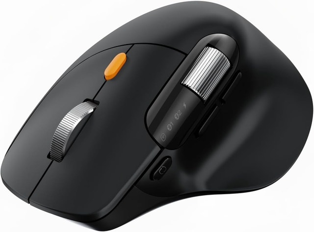 ProtoArc EM25 Ergonomic Bluetooth Mouse, 8000 DPI