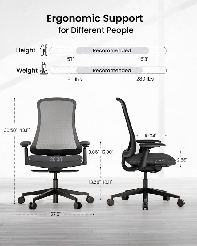 ProtoArc Ergonomic Office Chair with Breathable Mesh - photo 2