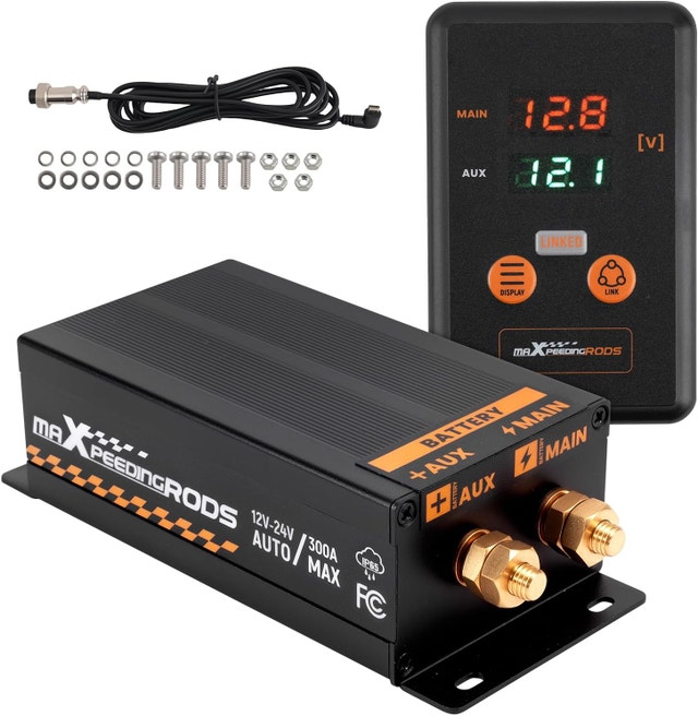 12V/24V Dual Battery Isolator 300A Kit with Intelligent Control