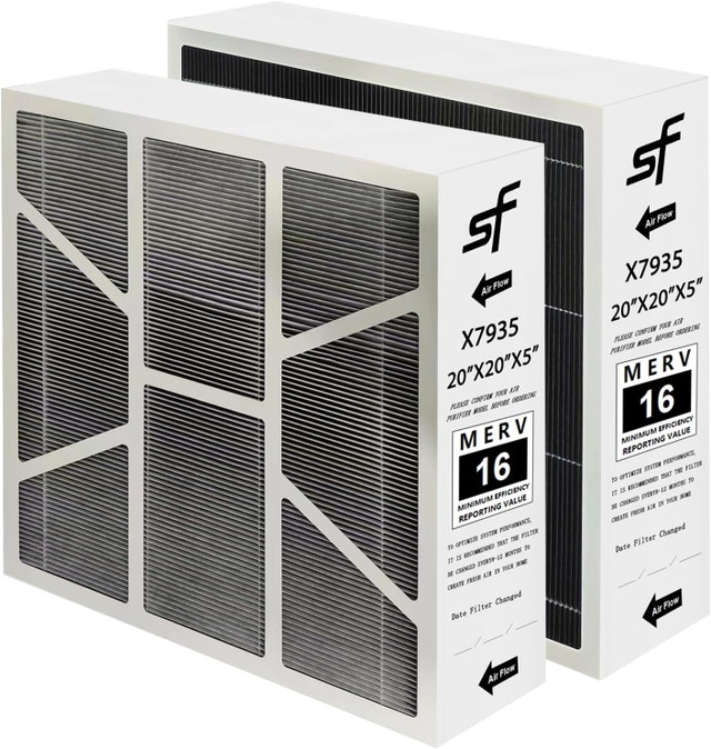 X7935 Furnace Air Filter 20x20x5 MERV 16 for Honeywell FC100A101