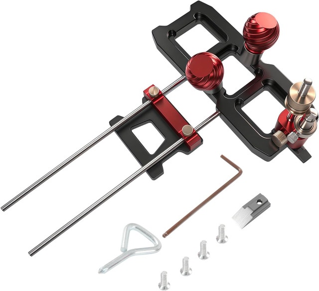 Woodworking Router Plane with Depth Adjustment, Stainless Steel