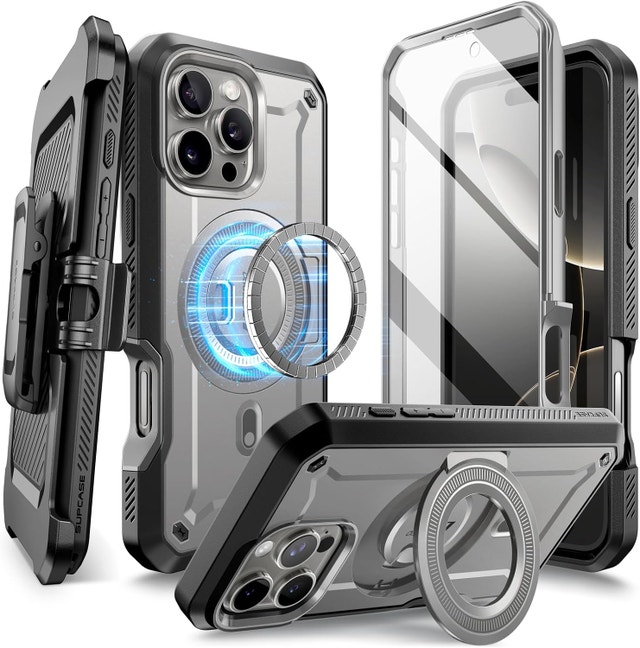SUPCASE UBPro Mag Case for iPhone 16 Pro 6.3", MagSafe, Stand