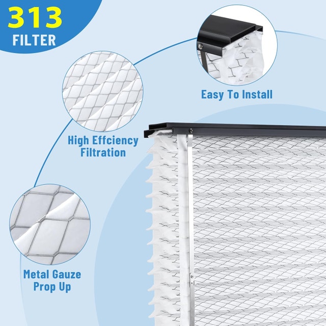 2 Pack 313 Air Filter 20x20x4 MERV 13 for Aprilaire 1310/2310/33 - photo 4
