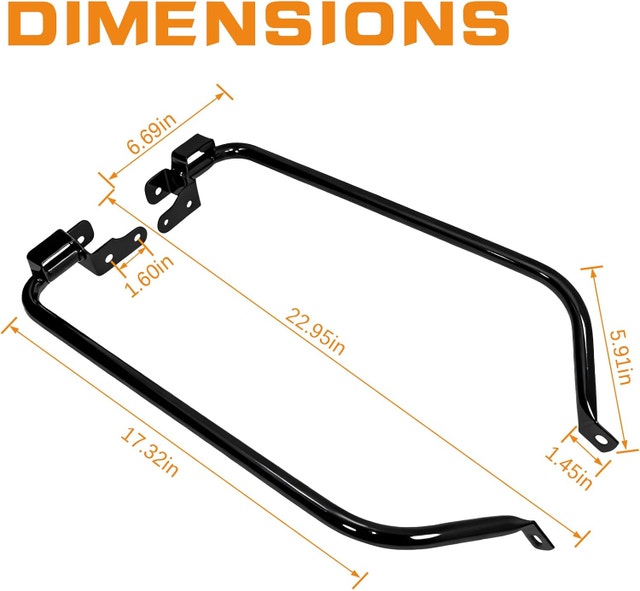 Harley Touring Saddlebag Support Bracket Kit Road King Street Gl - photo 4