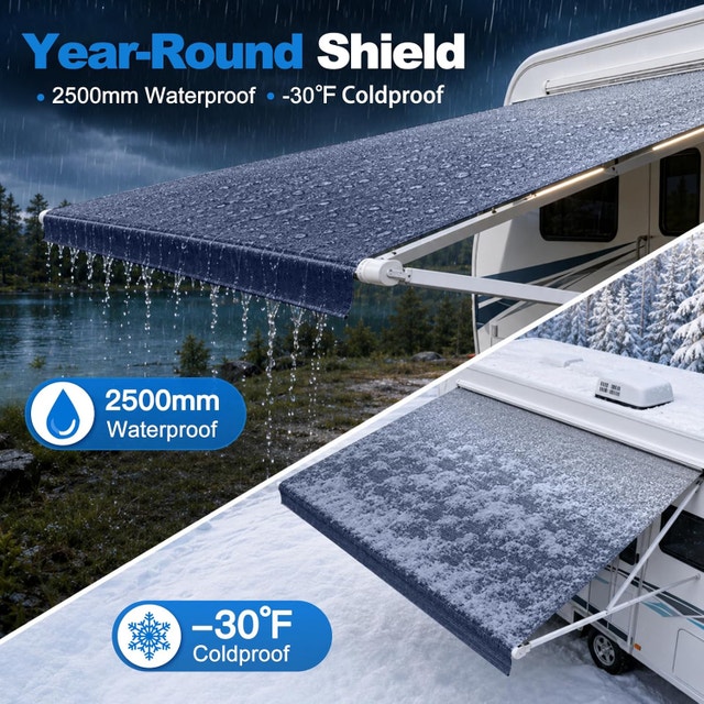 20FT RV Awning Fabric Replacement - 19'2" Heavy Duty Waterproof - photo 4