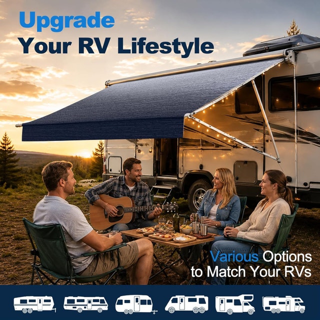 20FT RV Awning Fabric Replacement - 19'2" Heavy Duty Waterproof - photo 5