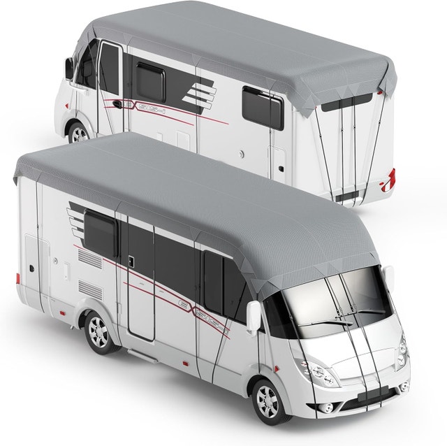 24' x 10' RV Roof Cover - Heavy Duty Waterproof UV-Resistant