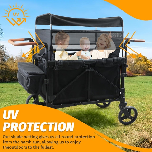 Wonderfold W4 W2 Stroller Sunshade Mesh Fence - photo 2