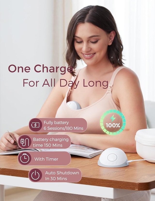 Momcozy M6 Hands-Free Wearable Breast Pump - photo 2