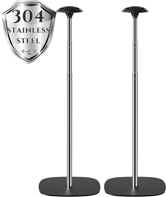 Boat Cover Support Poles Adjustable 304 Stainless Steel Base