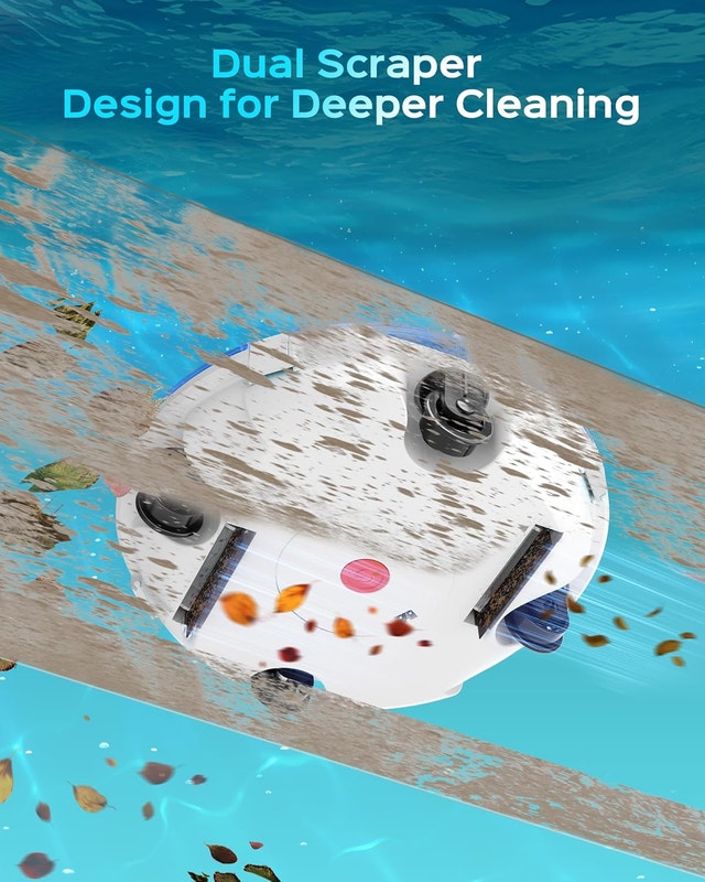 Cordless Robotic Pool Cleaner 80 Min Runtime Auto Vacuum - photo 3