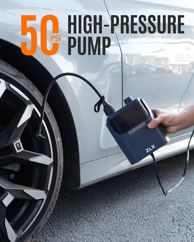 50PSI SUP Pump 12V Car Connector Dual Stage Inflator - photo 3