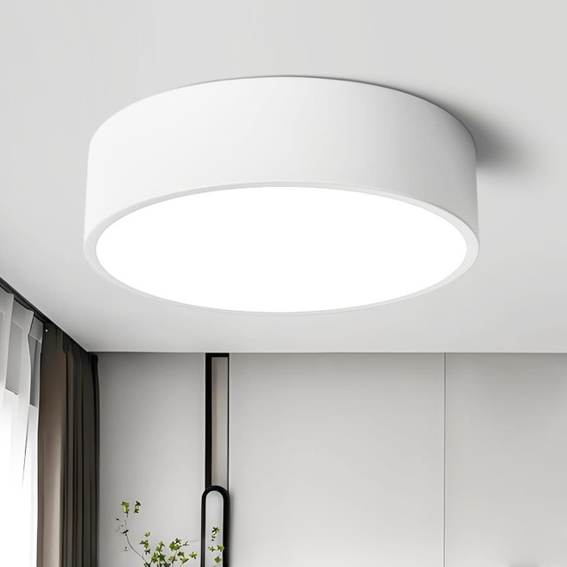 11.8" Dimmable LED Flush Mount Ceiling Light, 5CCT