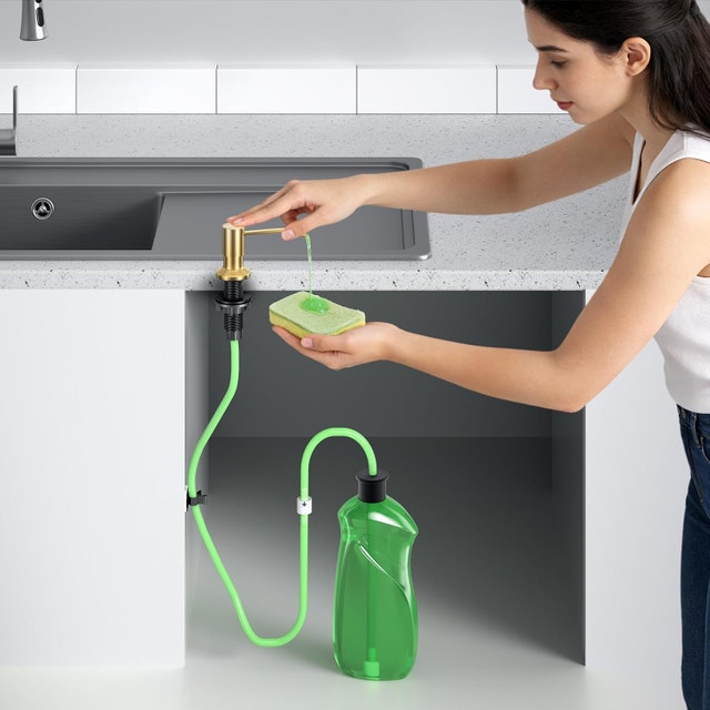 Built-In Kitchen Sink Soap Dispenser with 47" Extension Tube - photo 2