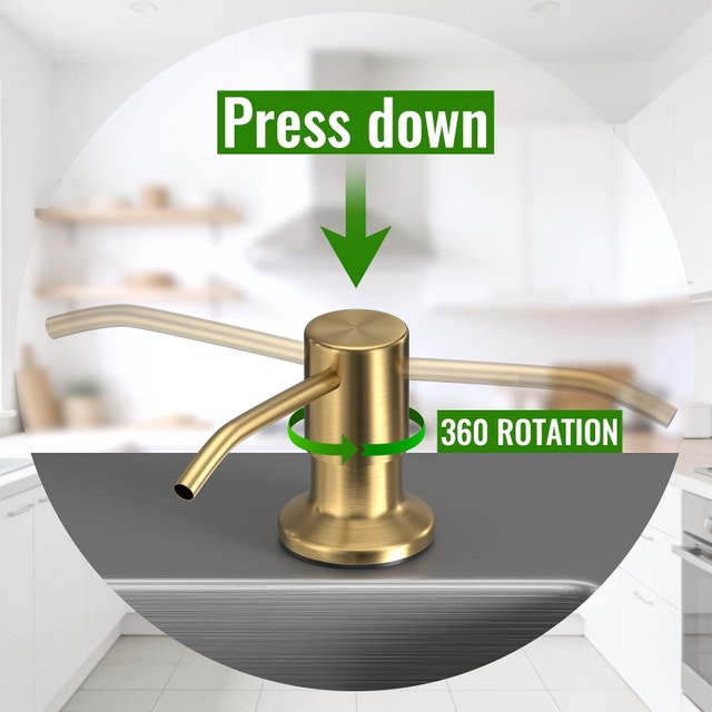 Built-In Kitchen Sink Soap Dispenser with 47" Extension Tube - photo 4