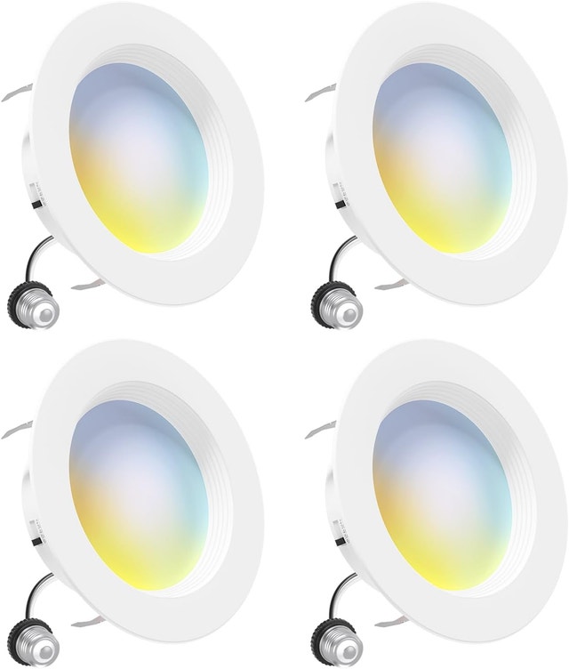 6 inch Smart Recessed Lighting LED WiFi Bluetooth Dimmable Alexa
