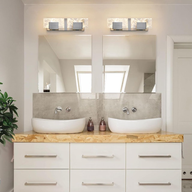 16 inch Brushed Nickel LED Bathroom Vanity Light - photo 3