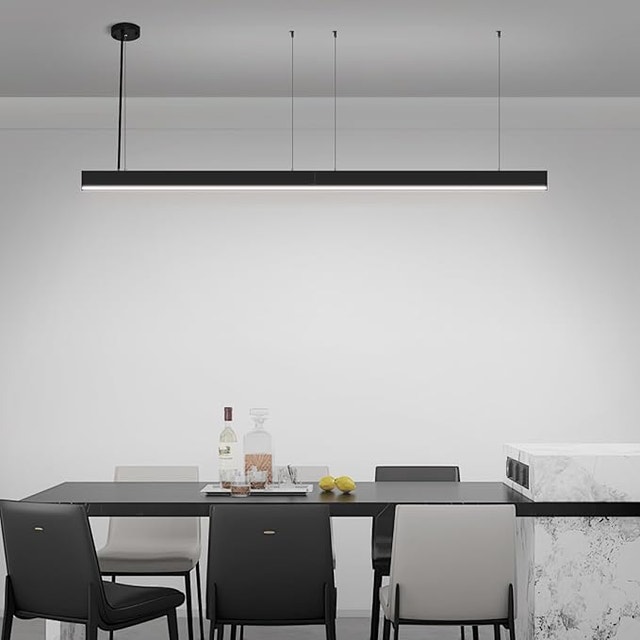 8FT 100W Dimmable LED Linear Light, 3CCT Linkable Pendant