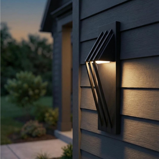 17.7 inch Modern Outdoor Wall Sconce, Waterproof LED Wall Light