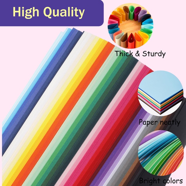 200 Sheets 8.5"x11" Colored Cardstock, 40 Assorted Colors, 65lb - photo 4