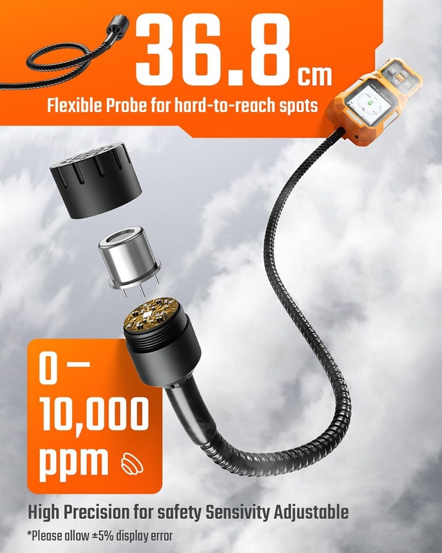Gas Leak Detector PT-830S Rechargeable Flexible Probe - photo 2