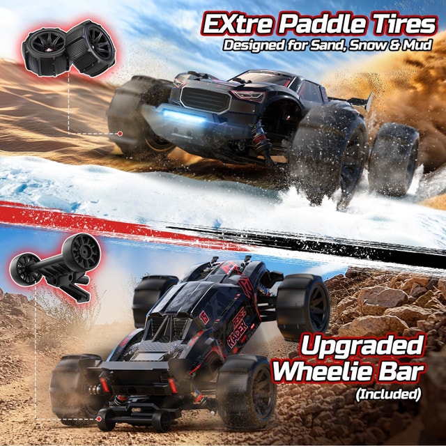 DEERC 1/14 Brushless RC Monster Truck - 46+ MPH 4WD - photo 2