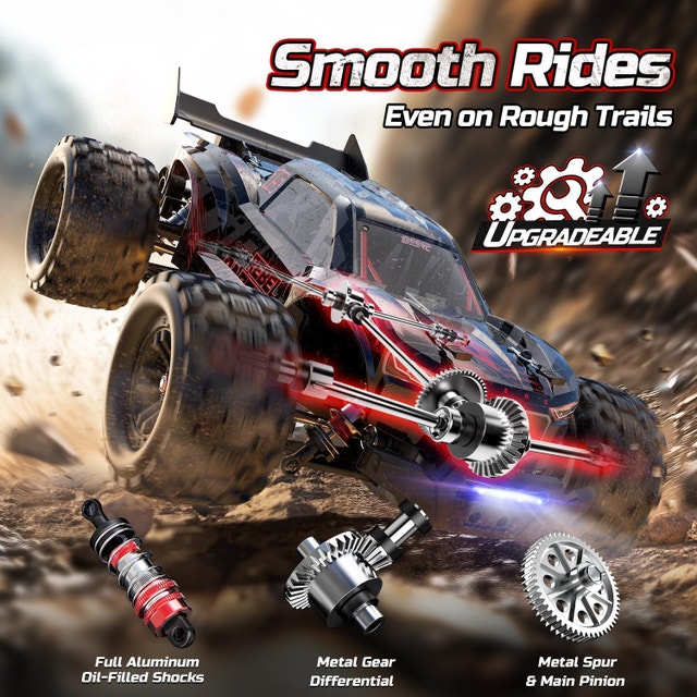 DEERC 1/14 Brushless RC Monster Truck - 46+ MPH 4WD - photo 5