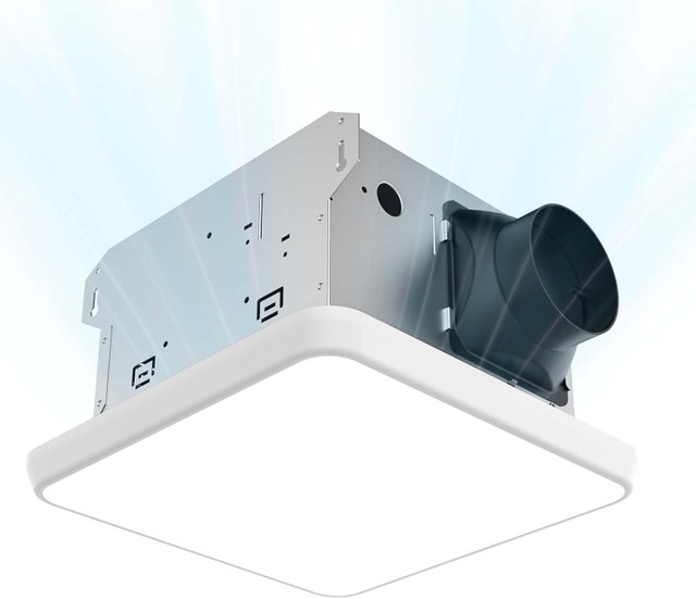 100 CFM Bathroom Exhaust Fan w/ LED Light - 1.0 Sone