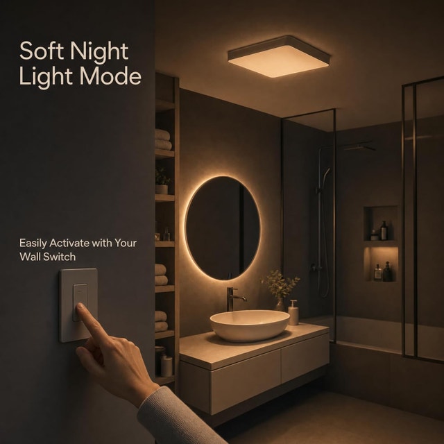 100 CFM Bathroom Exhaust Fan w/ LED Light - 1.0 Sone - photo 4