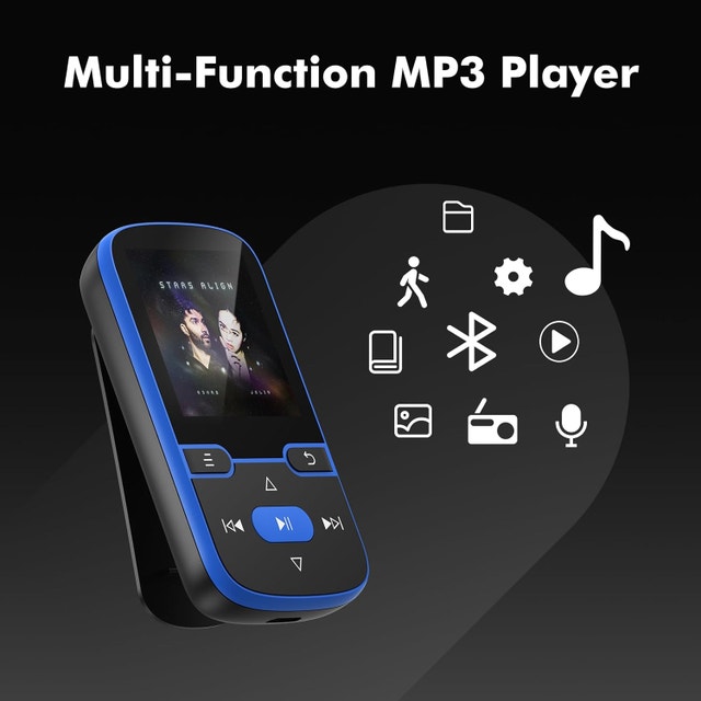 64GB Bluetooth MP3 Player w/ Clip - FM Radio, Voice Recorder - photo 4