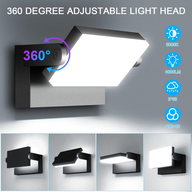 60W LED Wall Pack Light 6000LM 5000K Outdoor Waterproof - photo 3