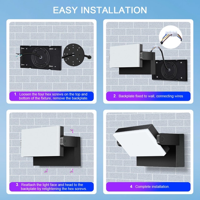 60W LED Wall Pack Light 6000LM 5000K Outdoor Waterproof - photo 5
