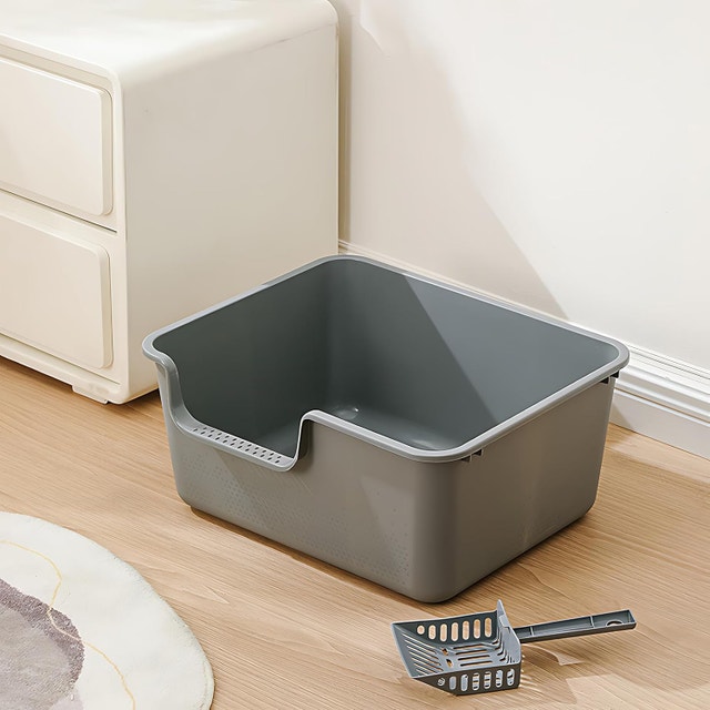 Extra Large High-Sided Jumbo Open Cat Litter Box - photo 2