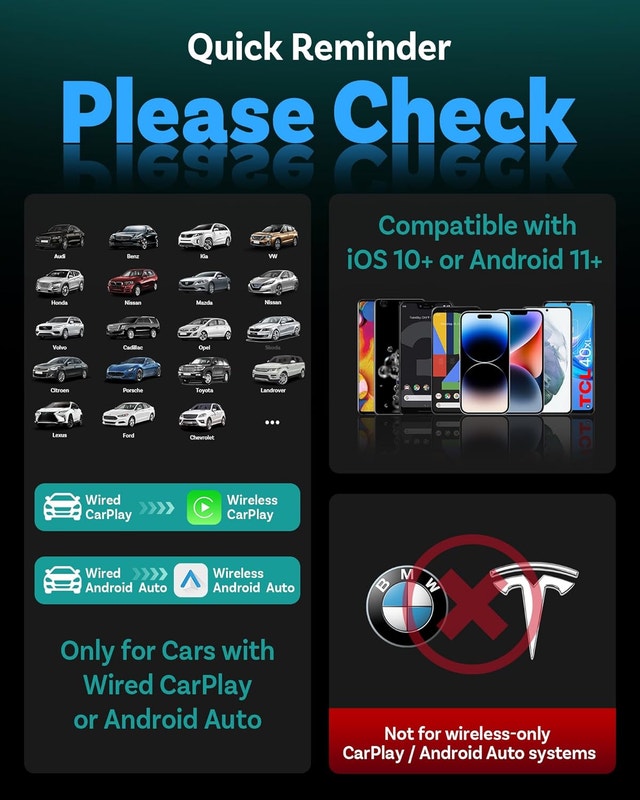 OTTOCAST Mini Tube 2026 - Wireless CarPlay & Android Auto Adapte - photo 4