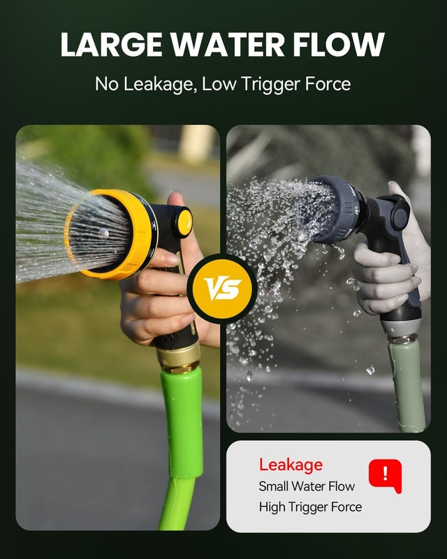 Garden Hose Nozzles Lawn & Garden 10 Adjustable Patterns - photo 5