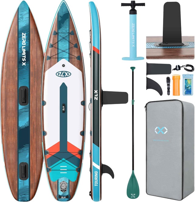 11'6" Extra Wide Inflatable Paddle Board, Touring SUP