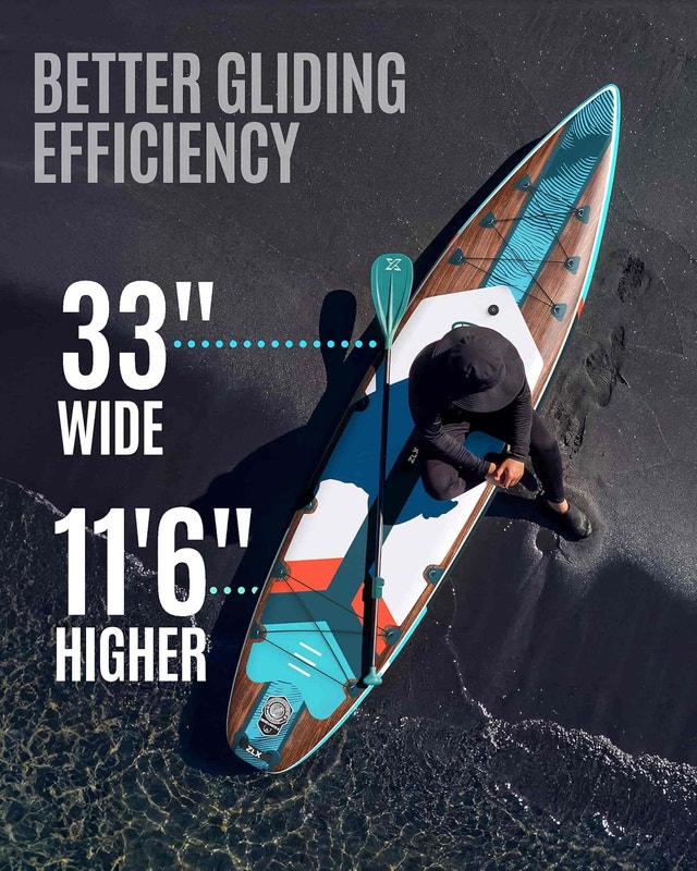 11'6" Extra Wide Inflatable Paddle Board, Touring SUP - photo 5