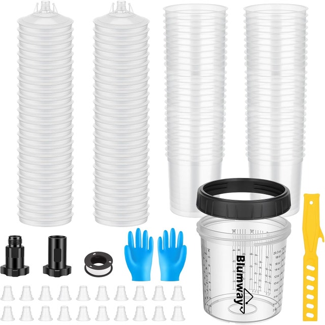 50 Pack 20oz Paint Gun Cups Kit for HVLP/LVLP