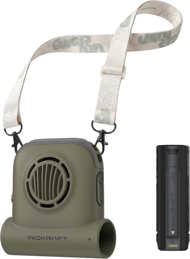 Clip On Waist Fan 49ft Turbo Personal Fan 4Ah Battery