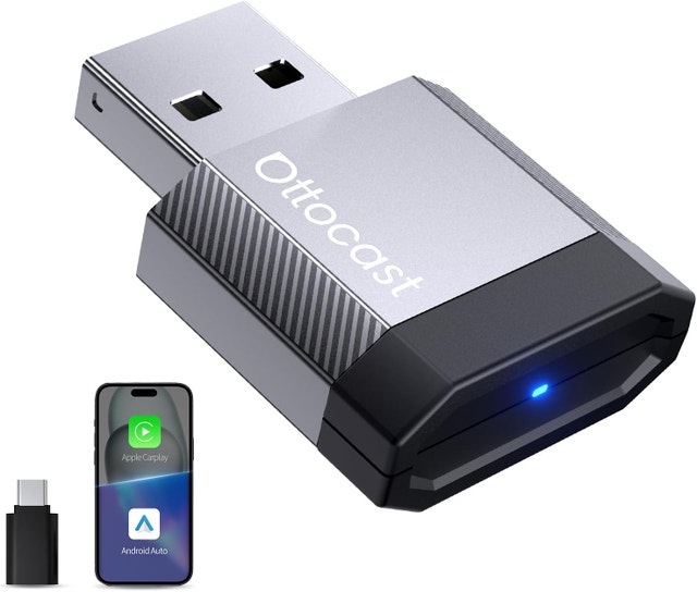 Mini Nova 2-in-1 Wireless CarPlay & Android Auto Adapter
