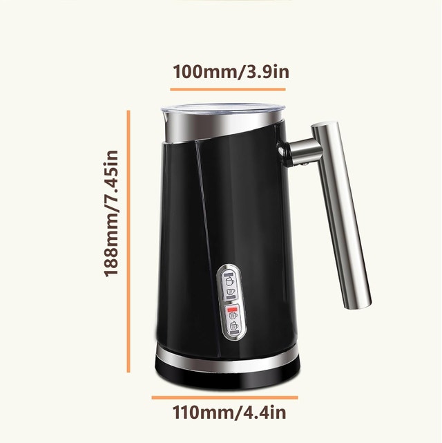 4-in-1 Electric Milk Frother & Steamer with Handle - photo 2